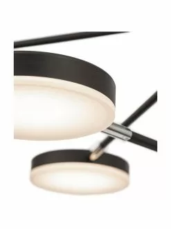 Große LED-Pendelleuchte Fad in Schwarz, B 89 x H 62 cm 11 Große LED-Pendelleuchte Fad in Schwarz, B 89 x H 62 cm -Leuchten Verkaufsladen Grosse LED Pendelleuchte Fad in Schwarz 3