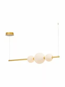 Große LED-Pendelleuchte Freccia in Gold, B 131 x H 22 cm -Leuchten Verkaufsladen Grosse LED Pendelleuchte Freccia in Gold 3