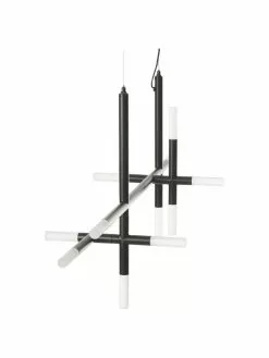 Westwing Collection Große LED-Pendelleuchte Gratia in Schwarz, B 90 x H 90 cm -Leuchten Verkaufsladen Grosse LED Pendelleuchte Gratia in Schwarz 5