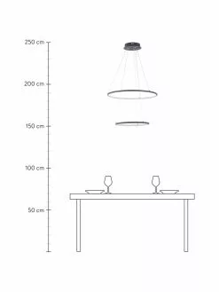 Große LED-Pendelleuchte Orion, Ø 60 x H 50 cm -Leuchten Verkaufsladen Grosse LED Pendelleuchte Orion 3
