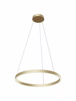 Große LED-Pendelleuchte Rim in Gold, Ø 60 x H 40 cm -Leuchten Verkaufsladen Grosse LED Pendelleuchte Rim in Gold 3