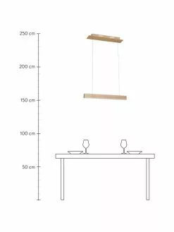 Große LED-Pendelleuchte Timber aus Holz, B 65 x T 9 cmNur noch wenige verfügbar -Leuchten Verkaufsladen Grosse LED Pendelleuchte Timber aus Holz 2