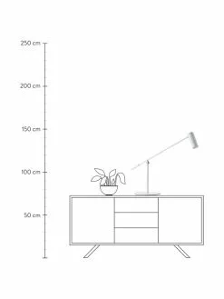 Große LED-Schreibtischlampe Wova, B 20 x H 74 cm -Leuchten Verkaufsladen Grosse LED Schreibtischlampe Wova 2