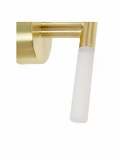 Westwing Collection Große LED-Wandleuchte Gratia in Gold, B 10 x H 45 cm -Leuchten Verkaufsladen Grosse LED Wandleuchte Gratia in Gold 3