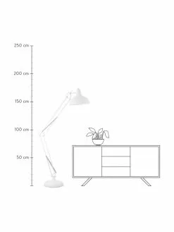 Große Leselampe Job in Weiß, Ø 38 x H 180 cm -Leuchten Verkaufsladen Grosse Leselampe Job in Weiss 2