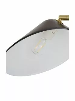 Westwing Collection Große Leselampe Neron mit Gold-Dekor in Schwarz, B 105 x H 171 cm -Leuchten Verkaufsladen Grosse Leselampe Neron mit Gold Dekor in Schwarz 5