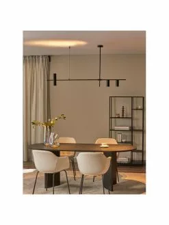 Westwing Collection Große Moderne Pendelleuchte Cassandra in Schwarz, B 143 x H 73 cm -Leuchten Verkaufsladen Grosse Moderne Pendelleuchte Cassandra in Schwarz 4