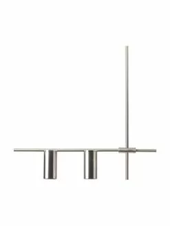 Westwing Collection Große Moderne Pendelleuchte Cassandra in Silber, B 143 x H 73 cm -Leuchten Verkaufsladen Grosse Moderne Pendelleuchte Cassandra in Silber 4