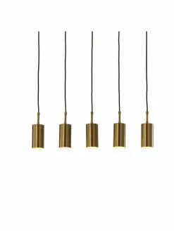 Westwing Collection Große Pendelleuchte Arvo in Messingfarben, B 75 cm x H 120 cm -Leuchten Verkaufsladen Grosse Pendelleuchte Arvo in Messingfarben 2