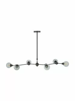 Westwing Collection Große Pendelleuchte Aurelia in Schwarz, B 110 x H 60 cm -Leuchten Verkaufsladen Grosse Pendelleuchte Aurelia in Schwarz 4