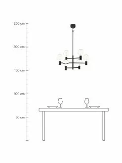 Markslöjd Große Pendelleuchte Capital in Schwarz, Ø 63 cm 11 Markslöjd Große Pendelleuchte Capital in Schwarz, Ø 63 cm -Leuchten Verkaufsladen Grosse Pendelleuchte Capital in Schwarz 3
