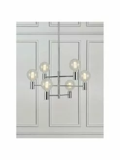 Markslöjd Große Pendelleuchte Capital in Silber, Ø 63 cm -Leuchten Verkaufsladen Grosse Pendelleuchte Capital in Silber 2