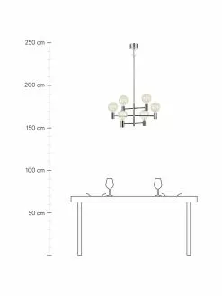 Markslöjd Große Pendelleuchte Capital in Silber, Ø 63 cm -Leuchten Verkaufsladen Grosse Pendelleuchte Capital in Silber 3