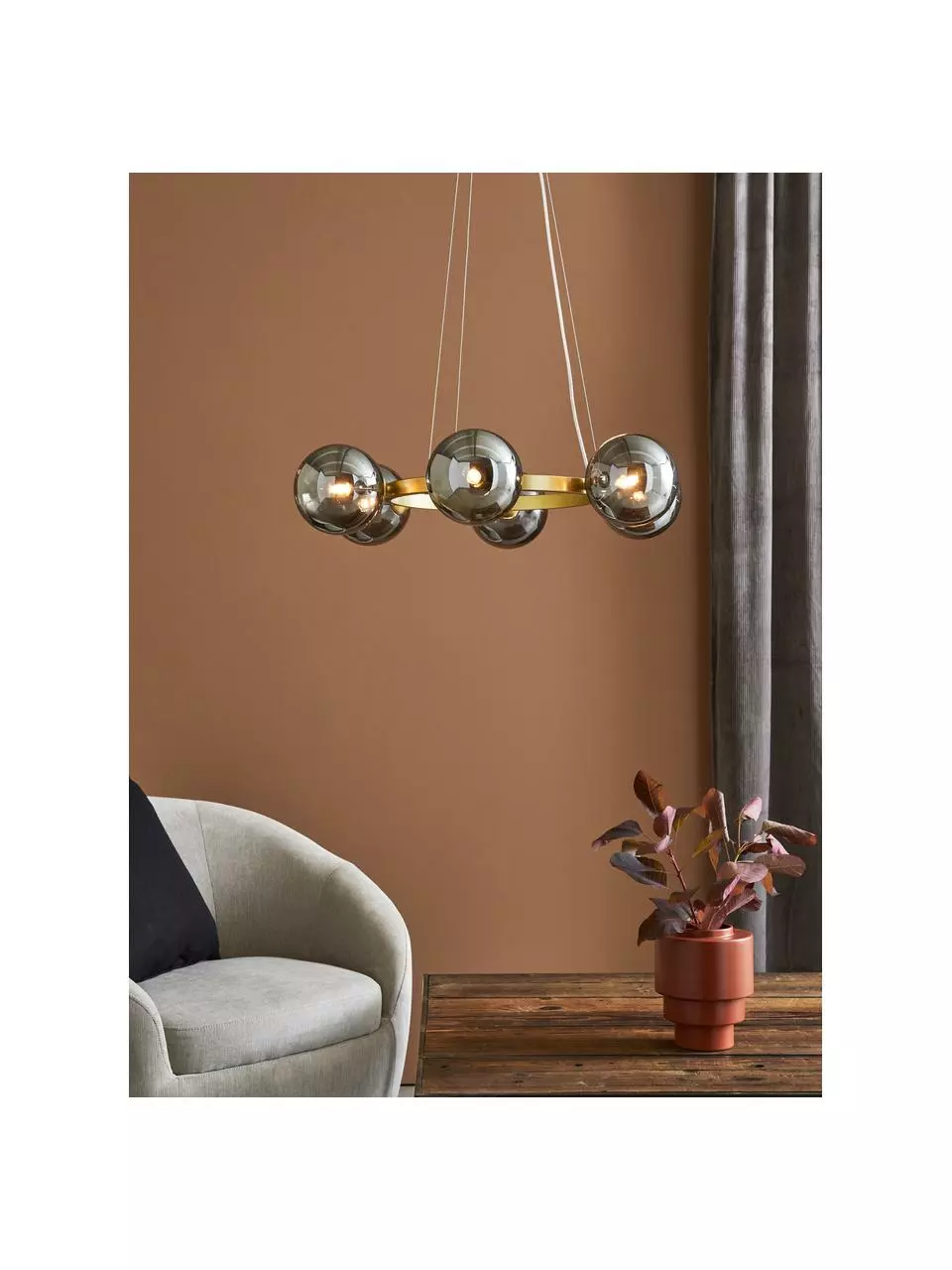 Markslöjd Große Pendelleuchte Circle aus Spiegelglas, Ø 71 x H 15 cm 4 Markslöjd Große Pendelleuchte Circle aus Spiegelglas, Ø 71 x H 15 cm – Bild 2