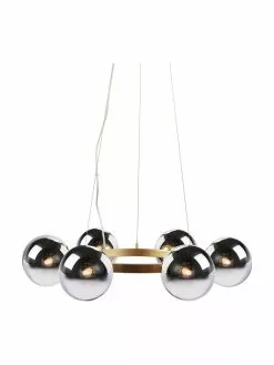 Markslöjd Große Pendelleuchte Circle aus Spiegelglas, Ø 71 x H 15 cm