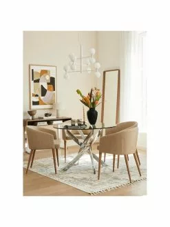 Westwing Collection Große Pendelleuchte Grover mit Glaskugeln in Weiß, Ø 70 x H 56 cm 11 Westwing Collection Große Pendelleuchte Grover mit Glaskugeln in Weiß, Ø 70 x H 56 cm -Leuchten Verkaufsladen Grosse Pendelleuchte Grover mit Glaskugeln in Weiss 3