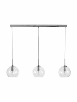 Westwing Collection Große Pendelleuchte Hamilton in Silber, B 81 x H 13 cm -Leuchten Verkaufsladen Grosse Pendelleuchte Hamilton in Silber 2