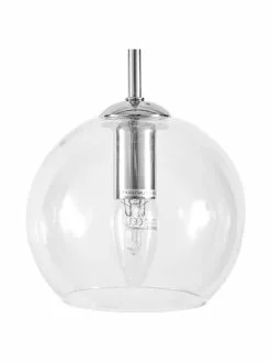 Westwing Collection Große Pendelleuchte Hamilton in Silber, B 81 x H 13 cm -Leuchten Verkaufsladen Grosse Pendelleuchte Hamilton in Silber 4