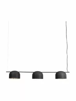 Westwing Collection Große Pendelleuchte Joel mit Gold-Dekor, B 127 x H 15 cm