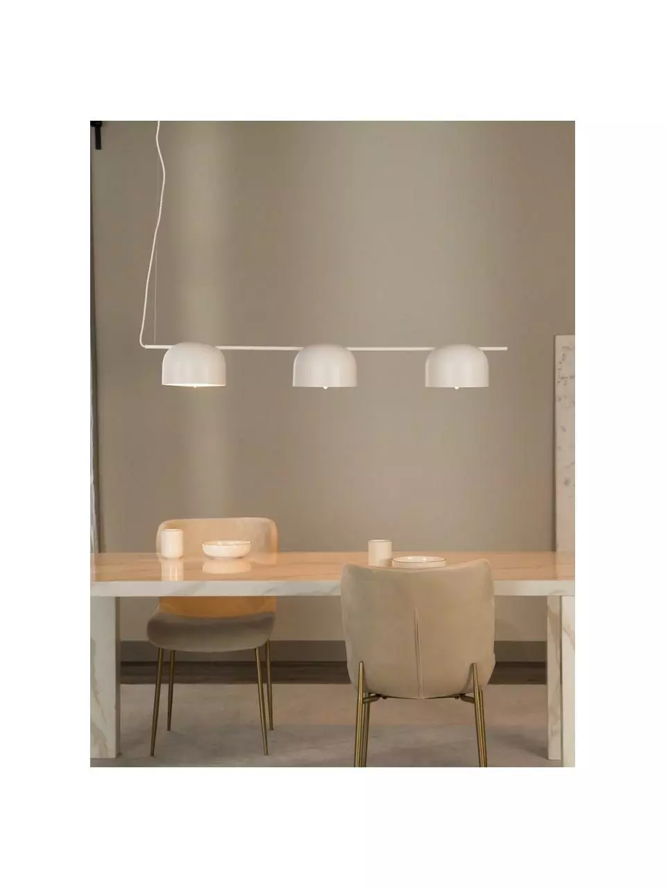 Westwing Collection Große Pendelleuchte Joel mit Gold-Dekor, B 127 x H 15 cm 6 Westwing Collection Große Pendelleuchte Joel mit Gold-Dekor, B 127 x H 15 cm – Bild 4