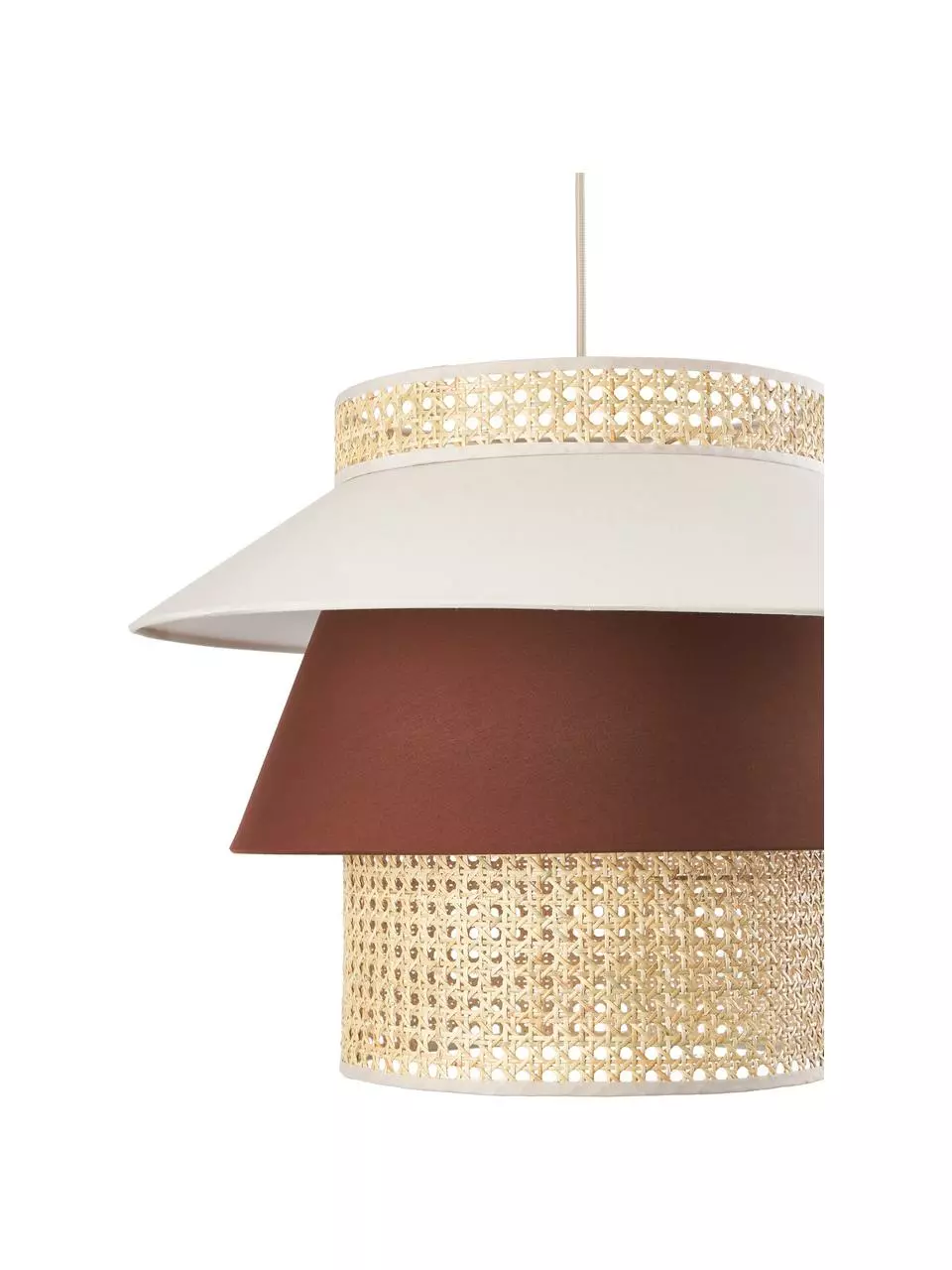 Westwing Collection Große Pendelleuchte Klea aus Wiener Geflecht in Creme/Braun, Ø 55 x H 42 cm 8 Westwing Collection Große Pendelleuchte Klea aus Wiener Geflecht in Creme/Braun, Ø 55 x H 42 cm – Bild 6