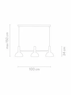 Markslöjd Große Pendelleuchte Larry, B 100 x H 24 cm -Leuchten Verkaufsladen Grosse Pendelleuchte Larry 10