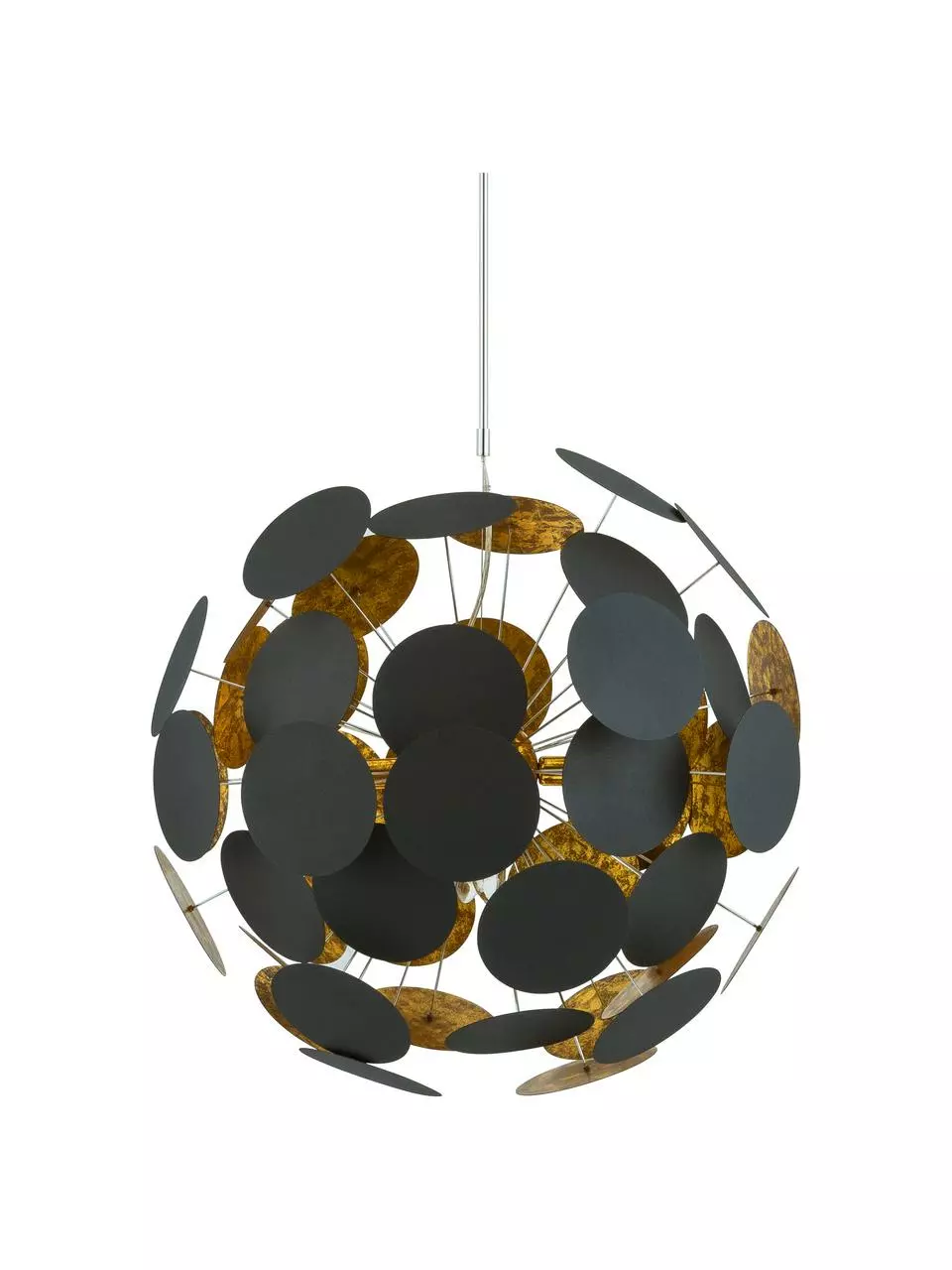 By Rydens Große Pendelleuchte Planet in Schwarz-Gold, Ø 66 cmNur noch wenige verfügbar 3 By Rydens Große Pendelleuchte Planet in Schwarz-Gold, Ø 66 cmNur noch wenige verfügbar