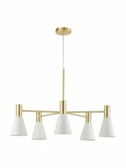 Westwing Collection Große Pendelleuchte Sia aus Metall, Ø 75 x H 14 cm -Leuchten Verkaufsladen Grosse Pendelleuchte Sia aus Metall 3