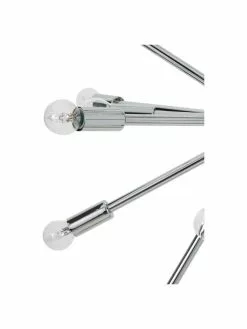 Westwing Collection Große Pendelleuchte Spike in Chrom, Ø 90 cm -Leuchten Verkaufsladen Grosse Pendelleuchte Spike in Chrom 4