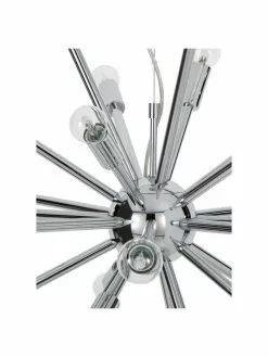 Westwing Collection Große Pendelleuchte Spike in Chrom, Ø 90 cm -Leuchten Verkaufsladen Grosse Pendelleuchte Spike in Chrom 5