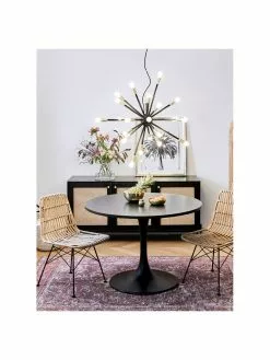 Westwing Collection Große Pendelleuchte Spike in Schwarz-Gold, Ø 90 cm -Leuchten Verkaufsladen Grosse Pendelleuchte Spike in Schwarz Gold 2