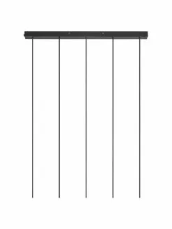 Nordlux Große Pendelleuchte Tilo in Schwarz mit Holzdekor, B 81 x H 25 cm -Leuchten Verkaufsladen Grosse Pendelleuchte Tilo in Schwarz mit Holzdekor 4