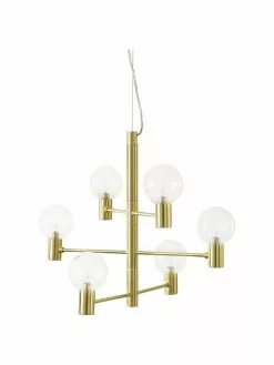 Westwing Collection Große Pendelleuchte Unique mit Glaskugeln, Ø 60 x H 54 cm