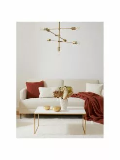 Westwing Collection Große Pendelleuchte Venja in Messing, Ø 84 cm -Leuchten Verkaufsladen Grosse Pendelleuchte Venja in Messing 2