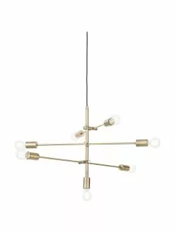 Westwing Collection Große Pendelleuchte Venja in Messing, Ø 84 cm