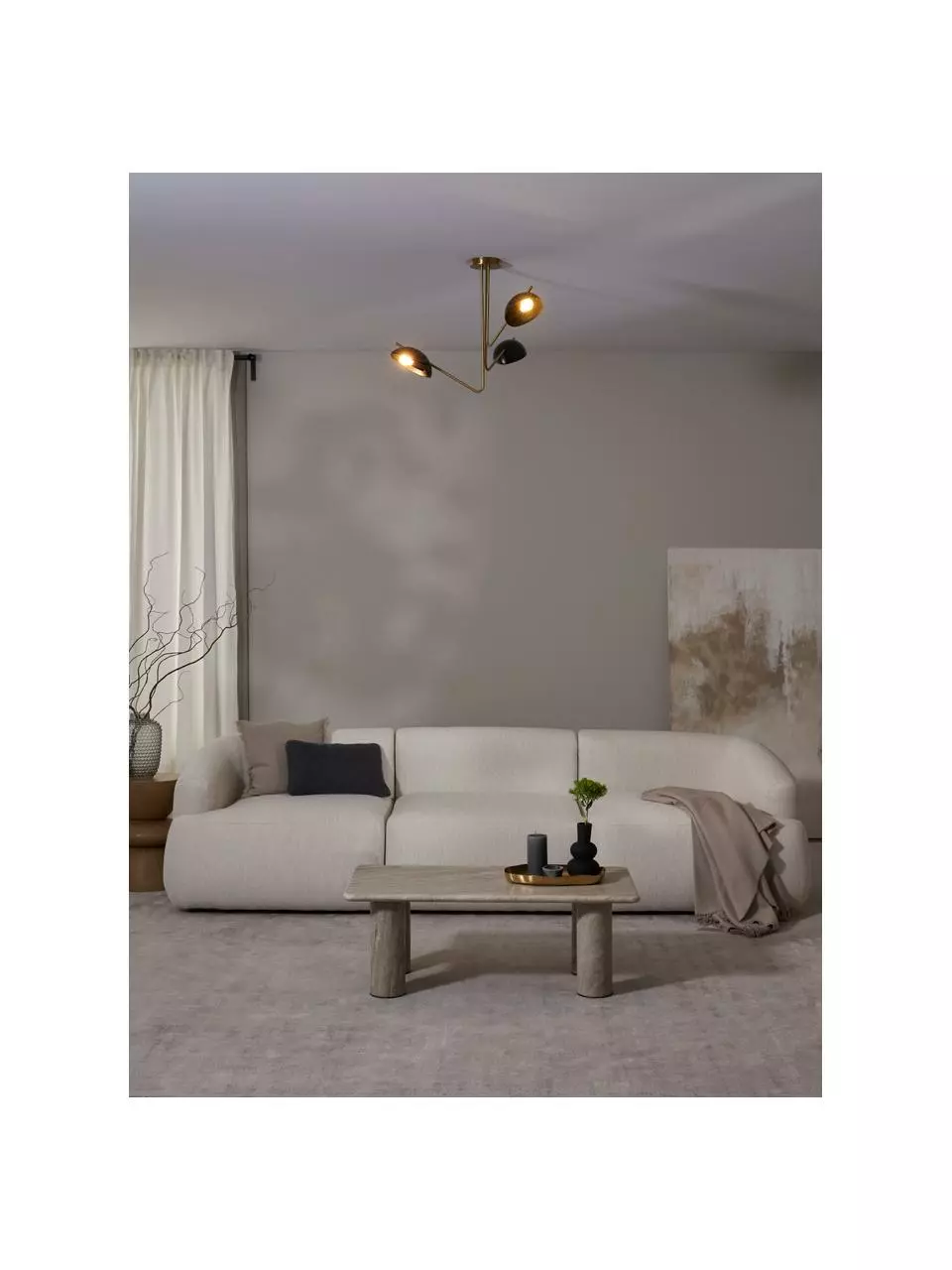 Westwing Collection Große Retro-Deckenleuchte Johan, Ø 75 x H 50 cm 8 Westwing Collection Große Retro-Deckenleuchte Johan, Ø 75 x H 50 cm – Bild 6