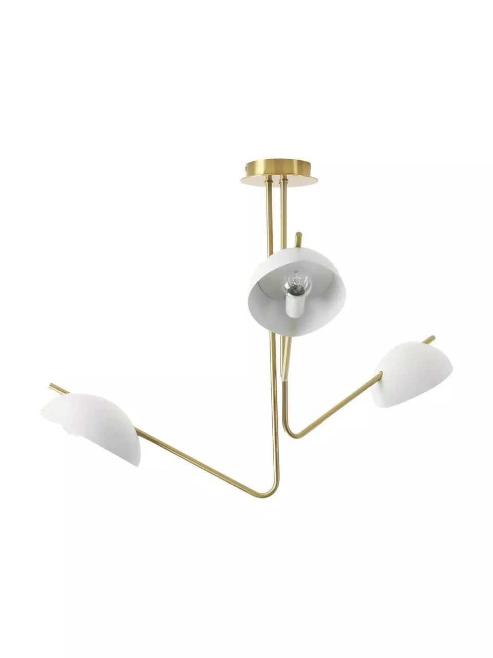 Westwing Collection Große Retro-Deckenleuchte Johan, Ø 75 x H 50 cm 3 Westwing Collection Große Retro-Deckenleuchte Johan, Ø 75 x H 50 cm