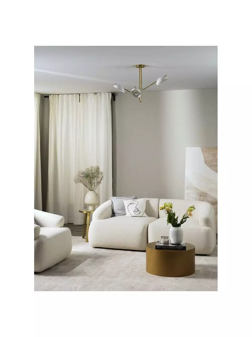 Westwing Collection Große Retro-Deckenleuchte Johan, Ø 75 x H 50 cm 8 Westwing Collection Große Retro-Deckenleuchte Johan, Ø 75 x H 50 cm – Bild 6