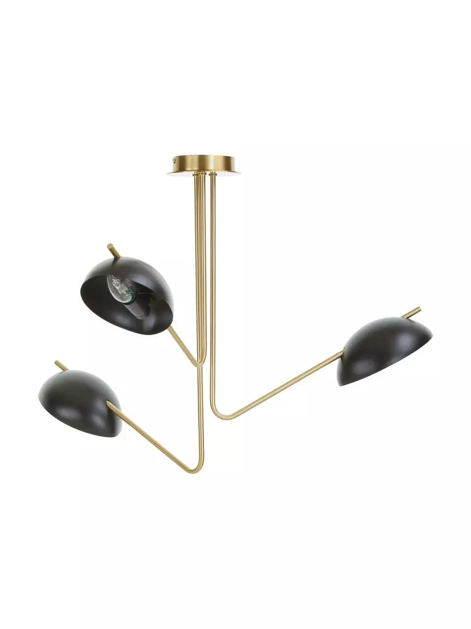 Westwing Collection Große Retro-Deckenleuchte Johan, Ø 75 x H 50 cm 3 Westwing Collection Große Retro-Deckenleuchte Johan, Ø 75 x H 50 cm