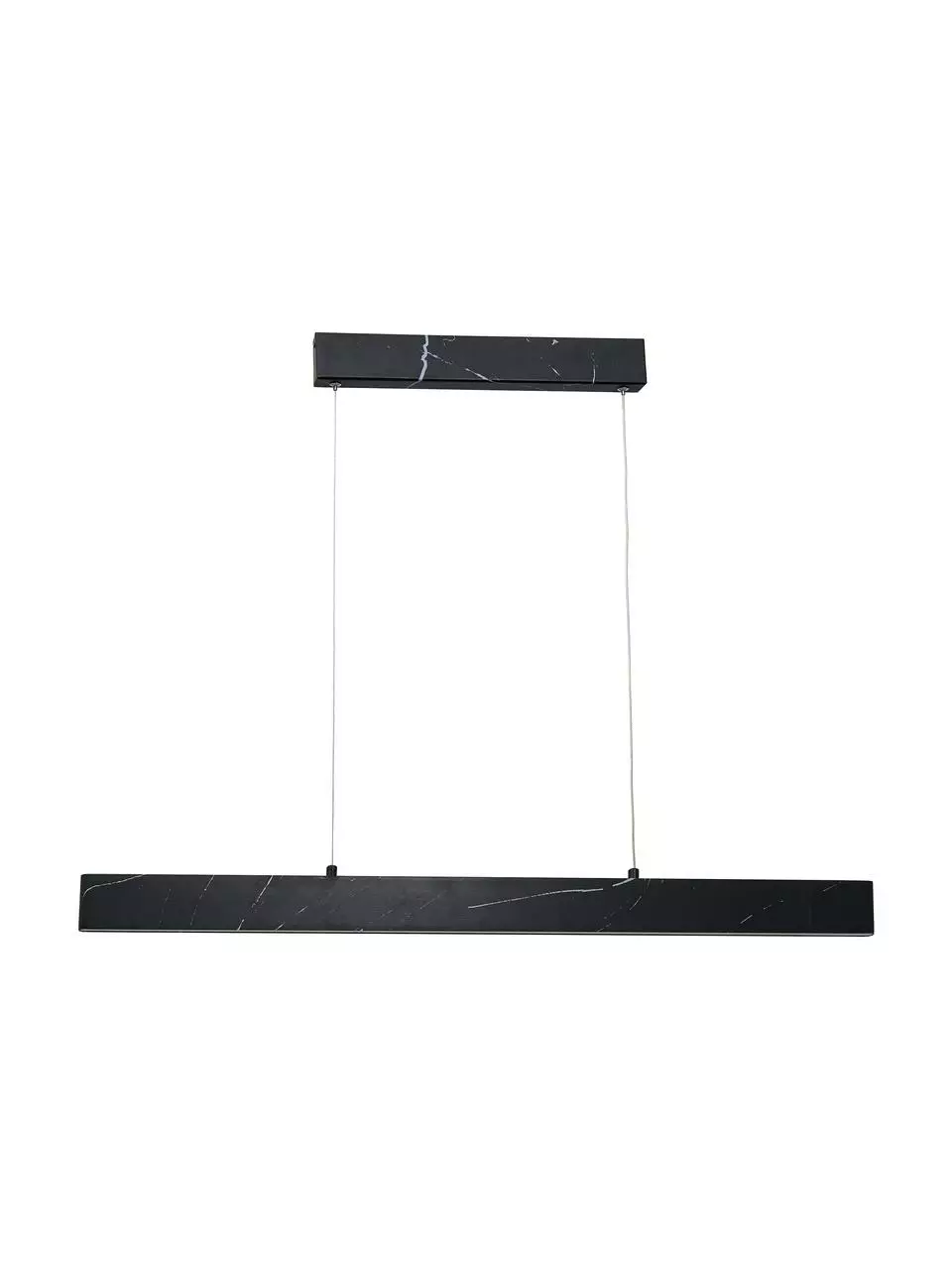 Große Schmale LED-Pendelleuchte Pierce in Marmoroptik, B 90 x H 10 cm 6 Große Schmale LED-Pendelleuchte Pierce in Marmoroptik, B 90 x H 10 cm – Bild 4