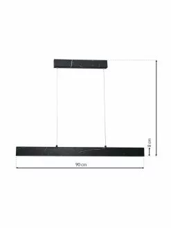 Große Schmale LED-Pendelleuchte Pierce in Marmoroptik, B 90 x H 10 cm 13 Große Schmale LED-Pendelleuchte Pierce in Marmoroptik, B 90 x H 10 cm -Leuchten Verkaufsladen Grosse Schmale LED Pendelleuchte Pierce in Marmoroptik 5