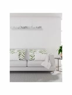 Große Schmale LED-Pendelleuchte Pierce in Marmoroptik, B 90 x H 10 cmNur noch wenige verfügbar -Leuchten Verkaufsladen Grosse Schmale LED Pendelleuchte Pierce in Marmoroptik 7