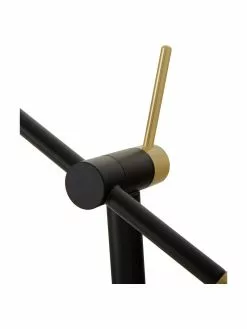 Westwing Collection Große Schreibtischlampe Audrey mit Gold-Dekor, Ø 15 x H 68 cm -Leuchten Verkaufsladen Grosse Schreibtischlampe Audrey mit Gold Dekor 5