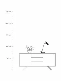 Marksl&ouml;jd Gro&szlig;e Schreibtischlampe Cal aus Metall, B 40 x H 50 cm -Leuchten Verkaufsladen Grosse Schreibtischlampe Cal aus Metall 2