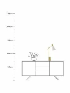 Westwing Collection Große Schreibtischlampe Sia aus Metall, Ø 13 x H 63 cm -Leuchten Verkaufsladen Grosse Schreibtischlampe Sia aus Metall 3
