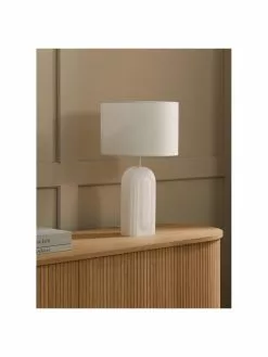 Westwing Collection Große Tischlampe Bela mit Glasfuß, Ø 30 x H 50 cm 12 Westwing Collection Große Tischlampe Bela mit Glasfuß, Ø 30 x H 50 cm -Leuchten Verkaufsladen Grosse Tischlampe Bela mit Glasfuss 4