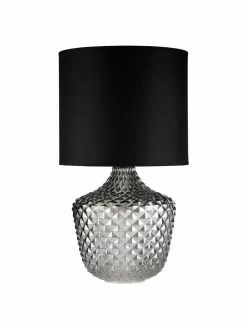 Pauleen Große Tischlampe Brilliant Jewel aus Glas, Ø 32 x H 56 cm