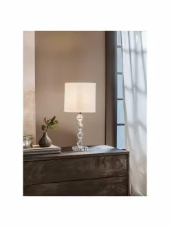 Große Tischlampe Diamond aus Kristallglas, Ø 25 x H 53 cm -Leuchten Verkaufsladen Grosse Tischlampe Diamond aus Kristallglas 2