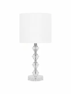 Große Tischlampe Diamond aus Kristallglas, Ø 25 x H 53 cm -Leuchten Verkaufsladen Grosse Tischlampe Diamond aus Kristallglas 5