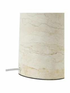 Alex Rivière x Westwing Collection Große Tischlampe Gia mit Marmorfuß in Travertin-Optik, Ø 46 x H 60 cm -Leuchten Verkaufsladen Grosse Tischlampe Gia mit Marmorfuss in Travertin Optik 5